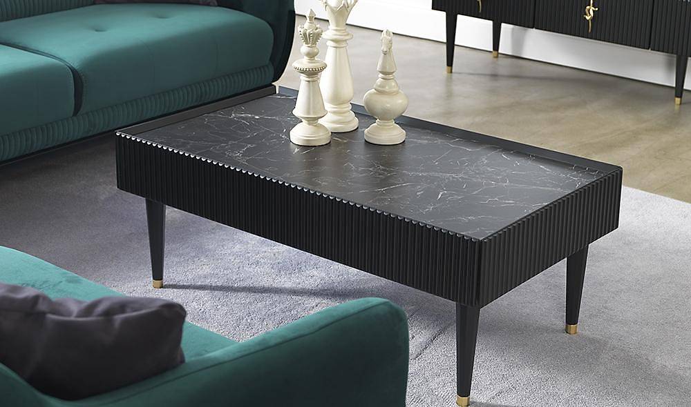 Esinti Grey Mekanizmalı Corner Sofa Set